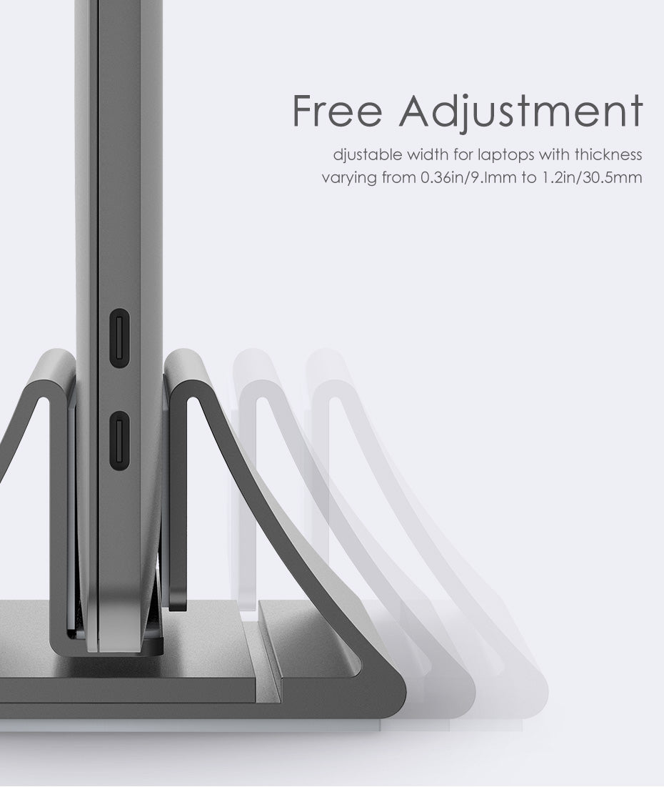 Aluminum Vertical Laptop Stand