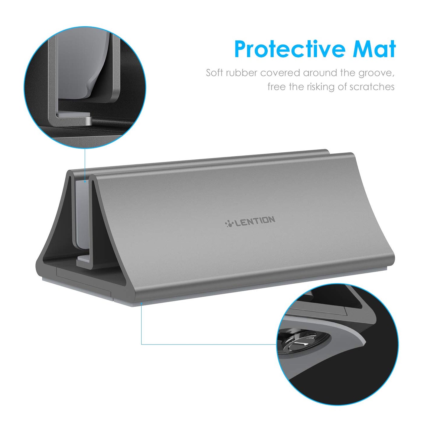 Aluminum Vertical Laptop Stand