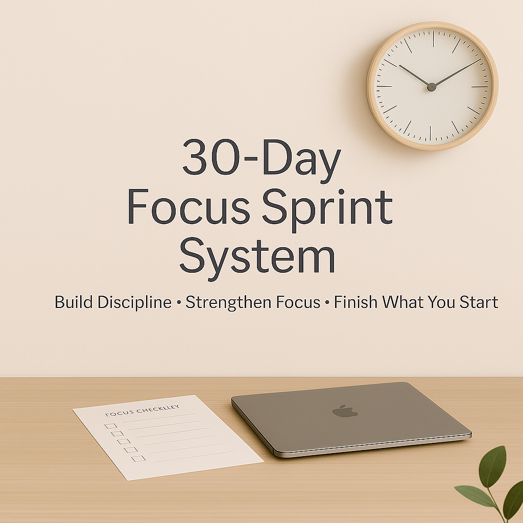 30-Day Focus Sprint System